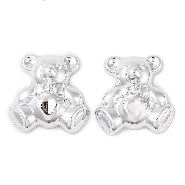 

PandaHall CCB Plastic Cabochons, Bear, Platinum, 31.5x31.5x11.5mm Plastic Bear
