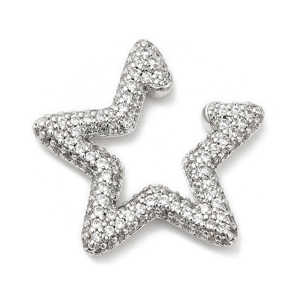 

PandaHall Crystal Rhinestone Star Cuff Earrings, Rack Plating Brass No Piercing Earrings for Women, Lead Free & Cadmium Free, Platinum..., Clear