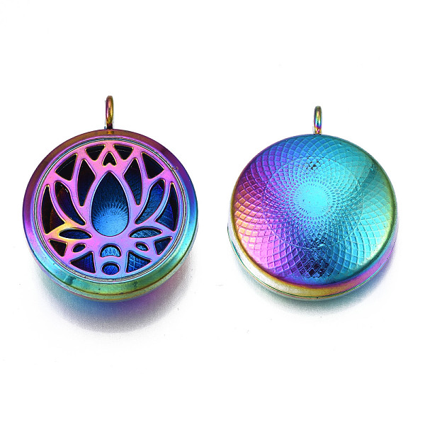 

PandaHall Rack Plating Alloy Locket Pendants, Diffuser Locket, with Magnetic, Cadmium Free & Nickel Free & Lead Free, Flat Round with Flower...