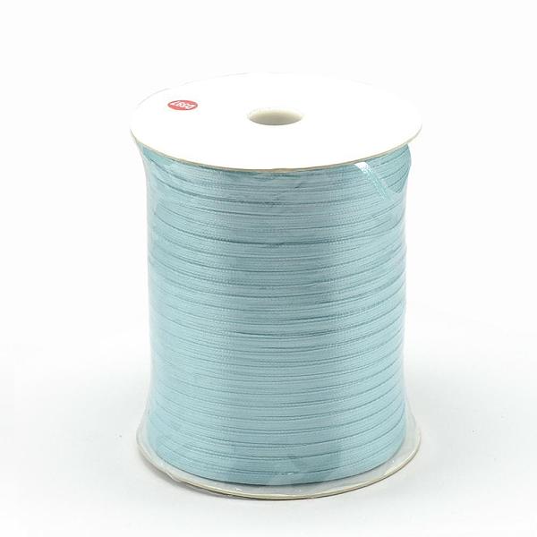 

PandaHall Double Face Satin Ribbon, Polyester Ribbon, Sky Blue, 1/8 inch(3mm) wide, about 880yards/roll(804.672m/roll) Polyester None Blue