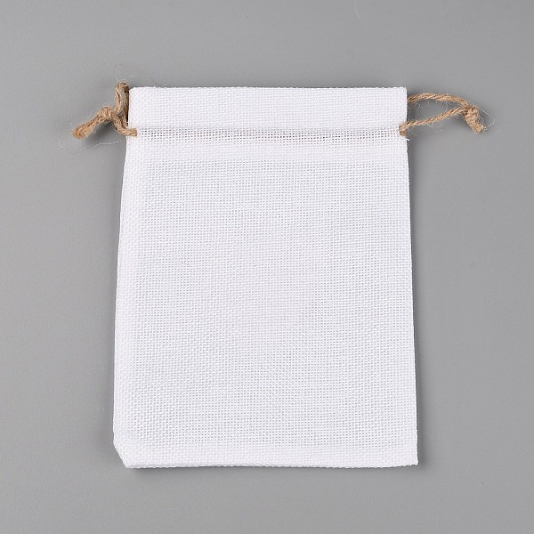 

PandaHall Jute Blank DIY Craft Drawstring Bag, Rectangle with Heart Pattern, for Valentine Birthday Wedding Party Candy Wrapping, White...
