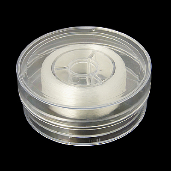 

PandaHall Japanese Elastic Crystal Thread, Stretchy Bracelet String, with Packing Box, Clear, 1.2mm, 25yards/box TPU Round Clear