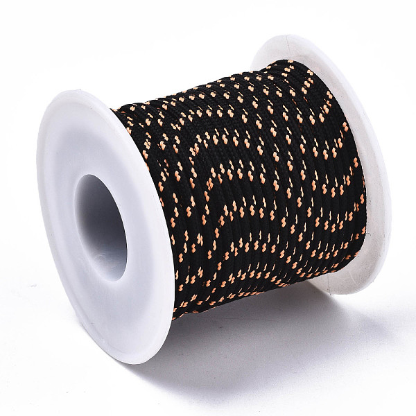 

PandaHall Multipurpose Polyester Cord, for Rope Bracelets or Boot Laces Making, Goldenrod, 2mm, about 21.87 yards(20m)/roll Polyester Gold