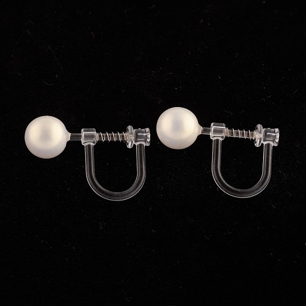 

PandaHall Eco-Friendly Plastic Clip-on Earrings, with 304 Stainless Steel Findings, Clear, Stainless Steel Color, 13x18x6mm Plastic Clear
