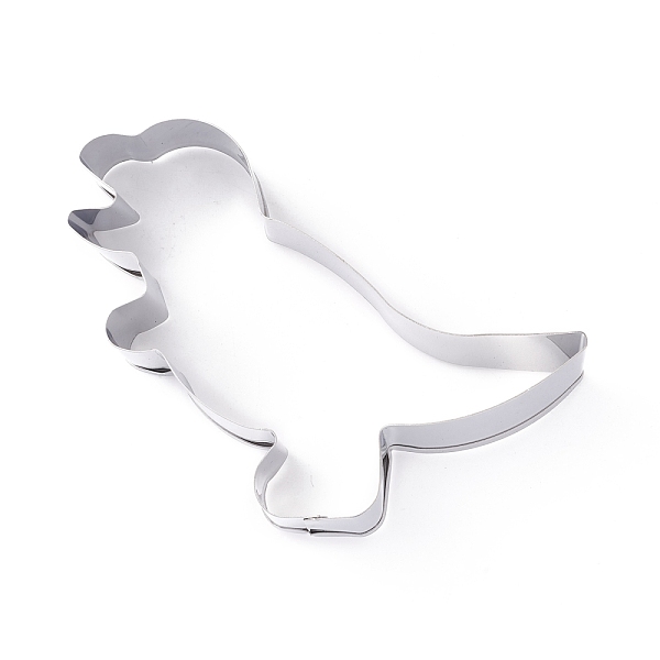 PandaHall Stainless Steel DIY Dinosaur Cookies Cutters, DIY Biscuit Baking Tool, Dimetrodon, Stainless Steel Color, 66x90x25mm Stainless...