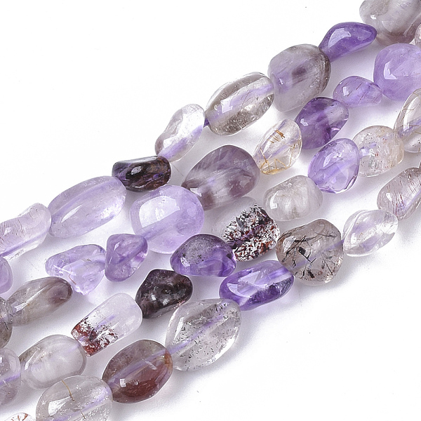 

PandaHall Natural Auralite 23 Beads Strands, Nuggets, Tumbled Stone, 5~11x5~8x3~6mm, Hole: 0.8mm, about: 52~56pcs/Strand, 15.94 inch(40.5cm)...