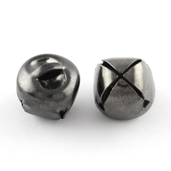

PandaHall Iron Bell Charms, Gunmetal, 10x10x10mm, Hole: 3x1mm Iron Bell