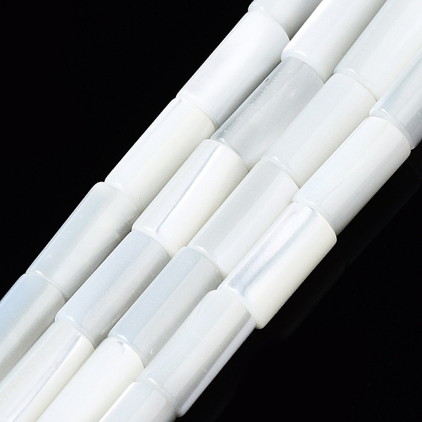

PandaHall Natural Trochid Shell/Trochus Shell Beads Strands, Column, Bleach, Seashell Color, 7x3mm, Hole: 0.7mm, about 58pcs/strand, 15.75...