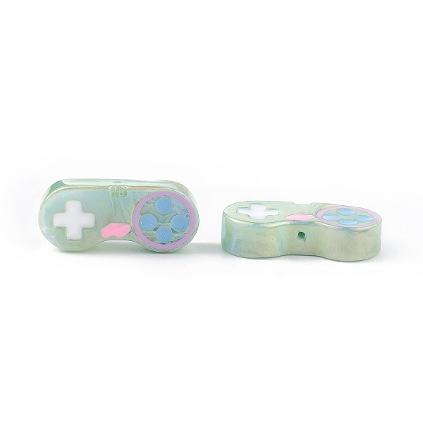 

PandaHall Opaque Resin Enamel Beads, Game Controller Bead, Dark Sea Green, 16.5x37.5x9mm, Hole: 1.5mm Resin Others