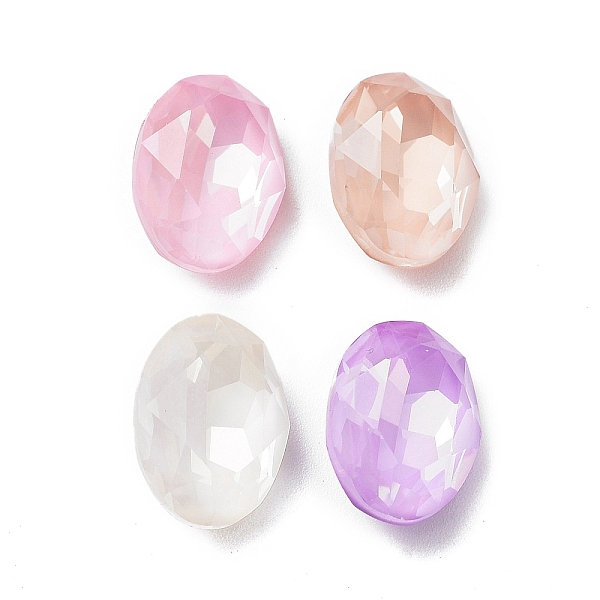 

PandaHall K9 Glass Rhinestone Cabochons, Point Back & Back Plated, Faceted, Oval, Mixed Color, 14x10x5.5mm Glass Rhinestone Oval Multicolor