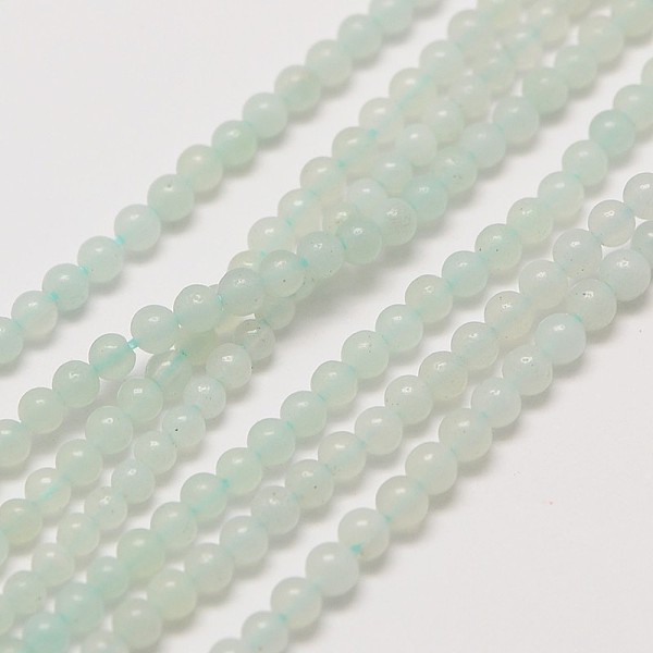 

PandaHall Natural Amazonite Round Bead Strands, 2mm, Hole: 0.8mm, about 184pcs/strand, 16 inch Amazonite Round