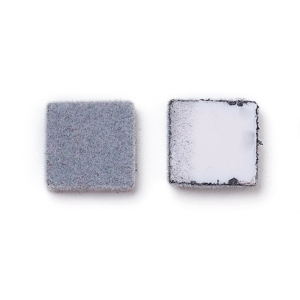 

PandaHall Flocky Acrylic Cabochons, Sqaure, Gray, 10x10x2mm Acrylic Square Gray