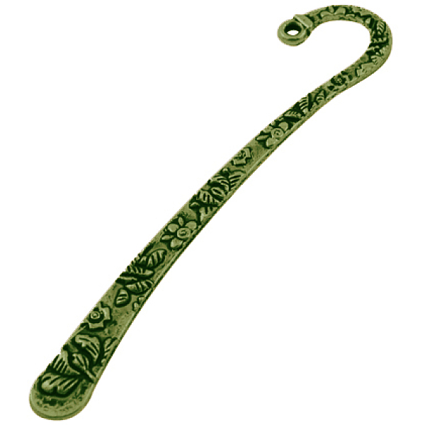 

PandaHall Tibetan Style Alloy Bookmarks, Lead Free and Nickel Free and Cadmium Free, Antique Bronze, 79.5x15.5x2mm, Hole: 2mm Alloy