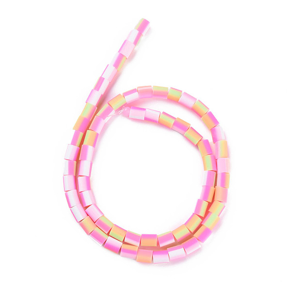 

PandaHall Handmade Polymer Clay Bead Strands, Column, Hot Pink, 5x2.5~6.5mm, Hole: 1.6~1.8mm, about 62~68pcs/strand, 15.28 inch~15.55 inch...