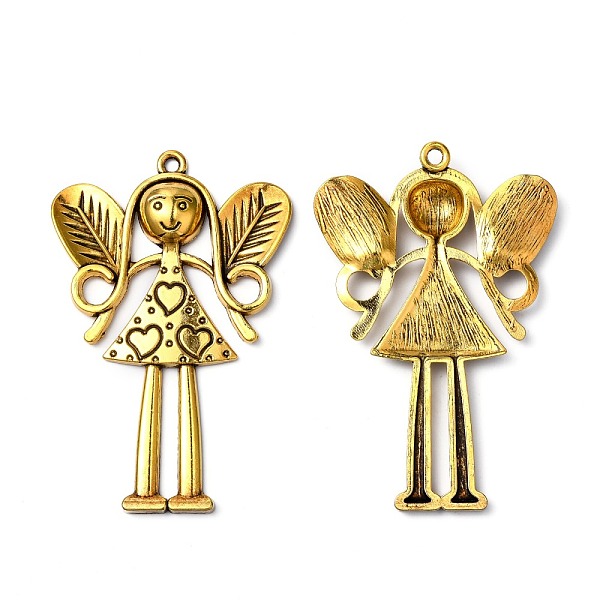 

PandaHall Tibetan Style Alloy Large Fairy Pendants, Antique Golden, Lead Free & Nickel Free & Cadmium Free, 80x53x6mm, Hole: 3.5mm Alloy...
