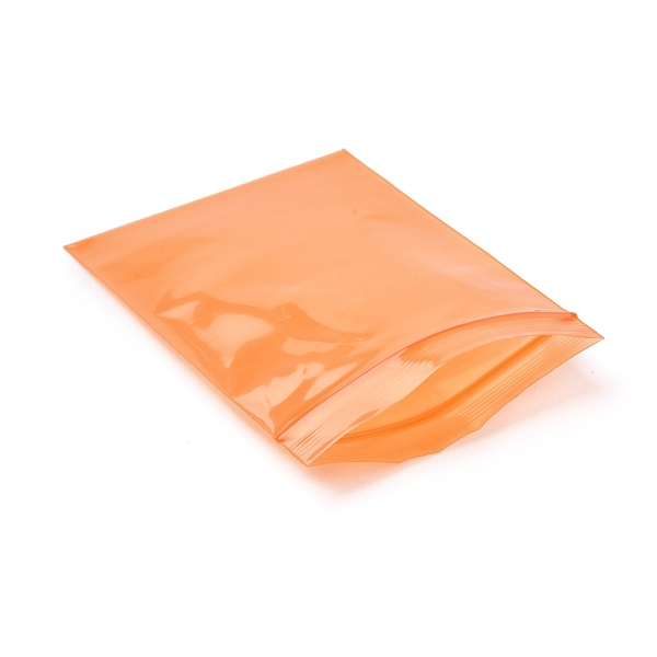 

PandaHall Solid Color PE Zip Lock Bags, Resealable Small Jewelry Storage Bags, Self Seal Bag, Top Seal, Rectangle, Orange, 10x7cm...