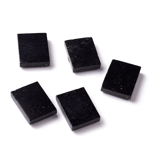 

PandaHall Natural Shungite Cabochons, Rectangle, 21~22x15.5~16.5x4.5~5mm Shungite Rectangle Black