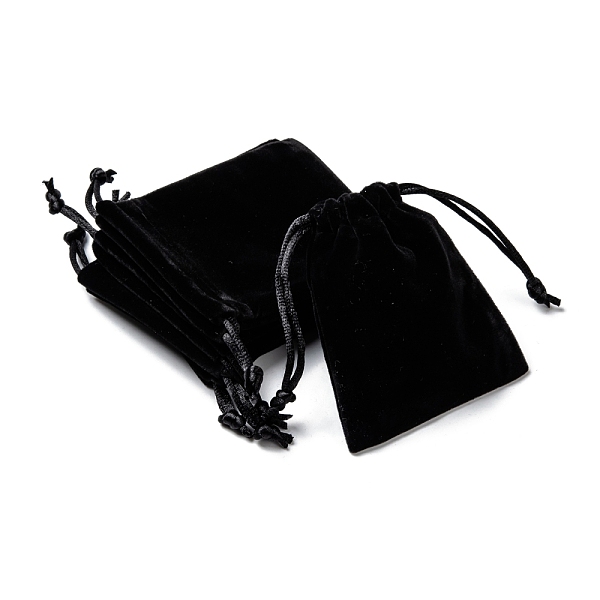 

PandaHall Velvet Cellphone Bags, Rectangle, Black, 9x7cm Velvet Black