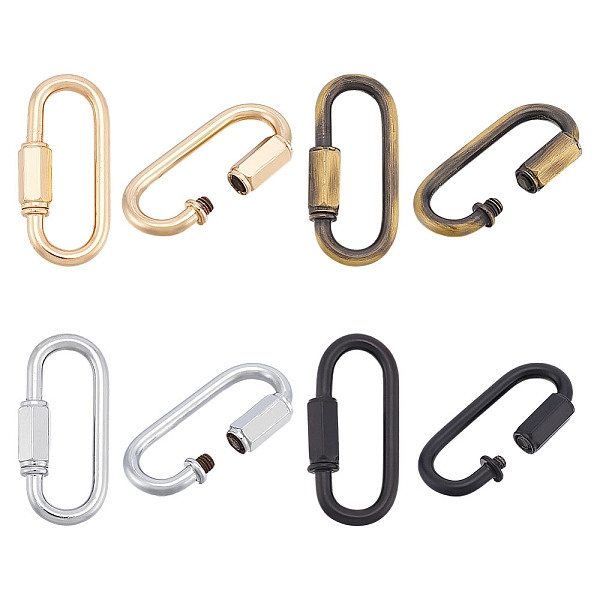 8Pcs 4 Styles Iron Lifting Ring