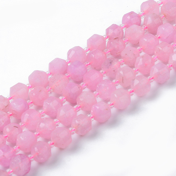 

PandaHall Natural Lepidolite/Purple Mica Stone Beads Strands, Round, Dyed, Faceted, 7~8x8mm, Hole: 1.2mm, about 38~39pcs/strand, 15.16inch...