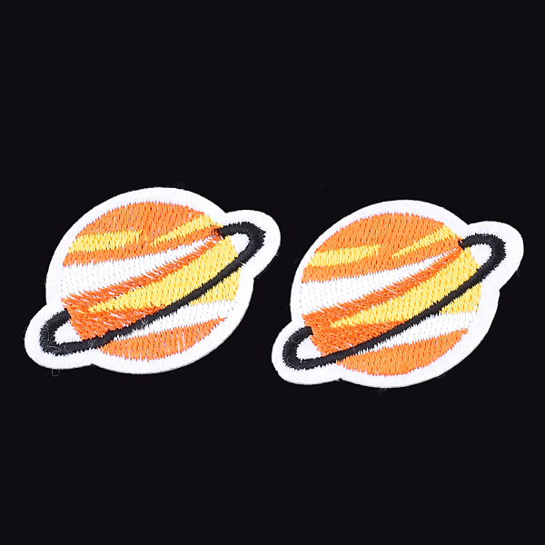

PandaHall Computerized Embroidery Cloth Iron On Patches, Costume Accessories, Appliques, Planet, Dark Orange, 50x33.5x1mm Cloth Others Red