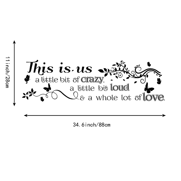 PVC Quotes Wall Sticker
