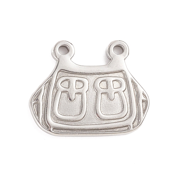 

PandaHall 304 Stainless Steel Pendants, Handbag, Stainless Steel Color, 18x22x2mm, Hole: 1.6mm 304 Stainless Steel Bag