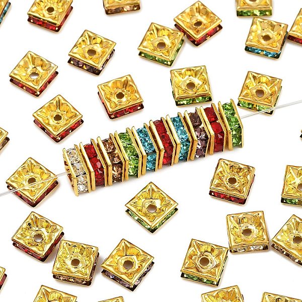 Brass Rhinestone Sp… - image