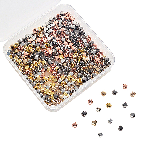 

PandaHall CCB Plastic Beads, Cube, Mixed Color, 4x4x4mm, Hole: 1.6mm Plastic Cube