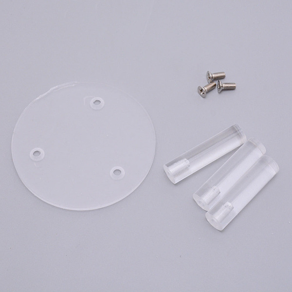 

PandaHall Acrylic Display Platform, Toy Model Display Accessories, Round, Clear, 80x50mm Acrylic Clear