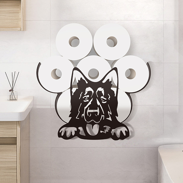 

PandaHall Iron Napkin Holder, Home Decorations, Dog, Dog, 365x115mm Iron Dog