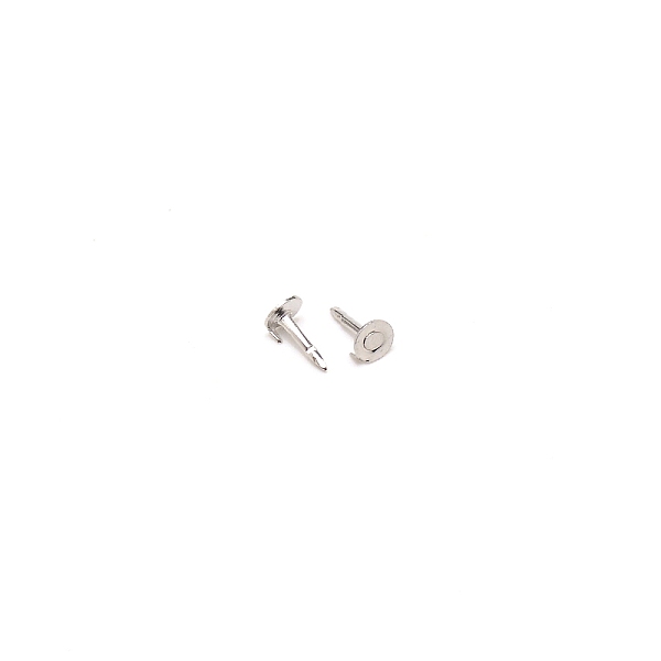 

PandaHall Brass Flat Pad Pin, for DIY Butterfly Clutches and Buckles, Platinum, 8x4.5mm, Pin: 1mm Brass