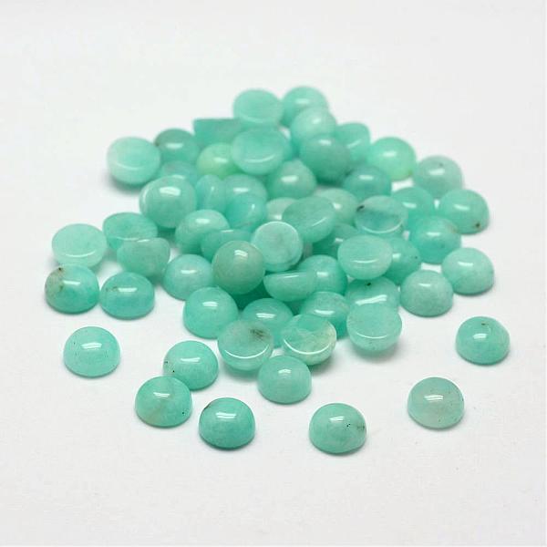 

PandaHall Dome Natural Amazonite Cabochons, 6x3mm Amazonite Half Round
