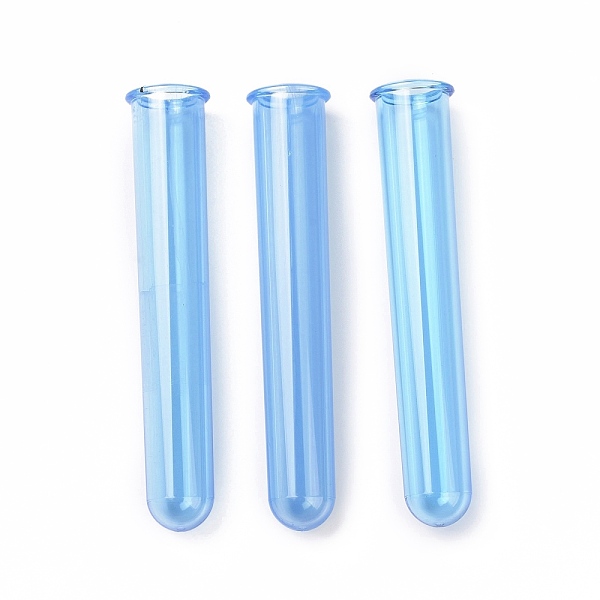 

PandaHall Plastic Test Tube, for Scientific Experiments, Water Planting and Holiday Gifts, Column, Light Sky Blue, 122.5x20mm, Inner...