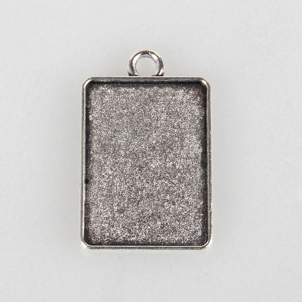 

PandaHall Tibetan Style Alloy Pendant Cabochon Settings, Cadmium Free & Lead Free, Plain Edge Bezel Cups, Double-sided Tray, Rectangle...