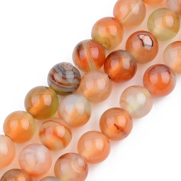 

PandaHall Natural Red Agate Beads Strands, Dyed, Round, 8mm, Hole: 1mm, about 48pcs/strand, 15.16 inch(38.5cm) Red Agate Round