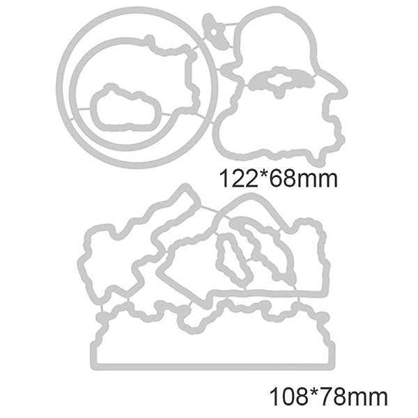 

PandaHall Carbon Steel Cutting Dies Stencils, for DIY Scrapbooking/Photo Album, Decorative Embossing DIY Paper Card, Matte Platinum Color...