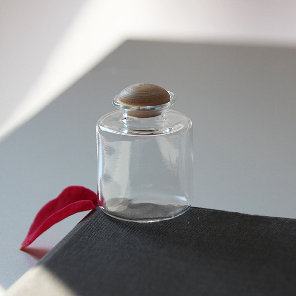 

PandaHall Column Miniature Glass Empty Bottle Ornaments, Mushroom Shaped Wood Stopper, Micro Landscape Garden Dollhouse Accessories..., Clear