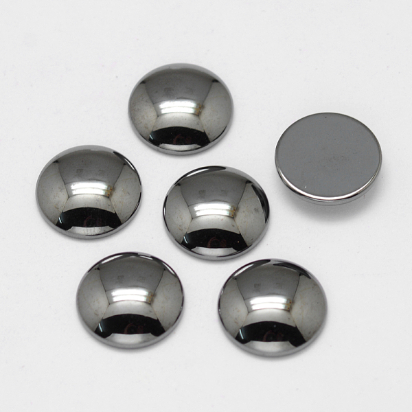 

PandaHall Non-magnetic Synthetic Hematite Cabochons, Half Round/Dome, 10x2.8mm Non-magnetic Hematite Half Round