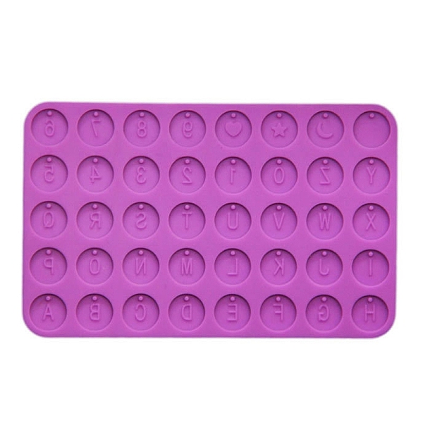 

PandaHall DIY Silicone Pendant Molds, Decoration Making, Resin Casting Molds, For UV Resin, Epoxy Resin Jewelry Making, Flat Round with...