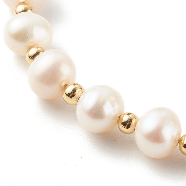 Round Natural Pearl Slide Bracelets