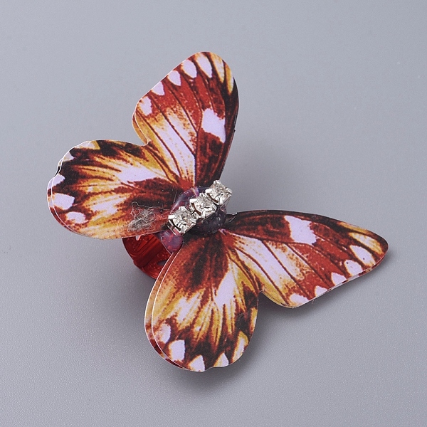 

PandaHall Aluminum Hair Coil Cuffs, Dread Cuff Coil, Butterfly, Sandy Brown, 38~40x32~35x13.5mm, Hole: 9mm Aluminum Brown