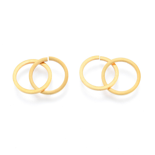 

PandaHall 201 Stainless Steel Linking Rings, Quick Link Connectors, Ring, Real 18K Gold Plated, 21.5mm 201 Stainless Steel Ring
