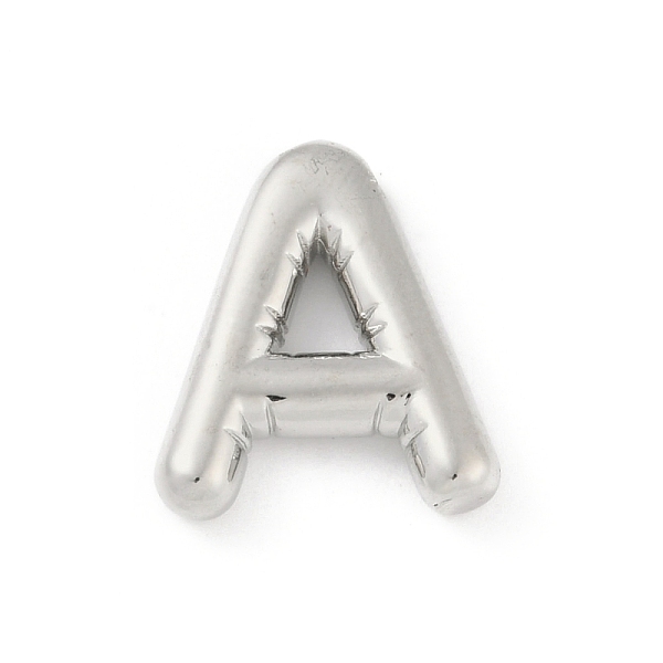 

PandaHall Rack Plating Brass Pendants, Long-Lasting Plated, Lead Free & Cadmium Free, Platinum, Letter A, 18x15x4mm, Hole: 1.8mm Brass...