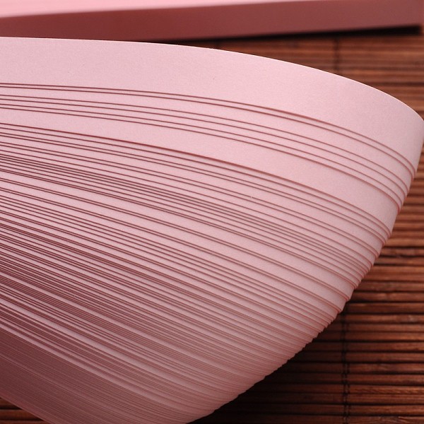 

PandaHall Quilling Paper Strips, Lavender Blush, 530x10mm, about 120strips/bag Paper Pink