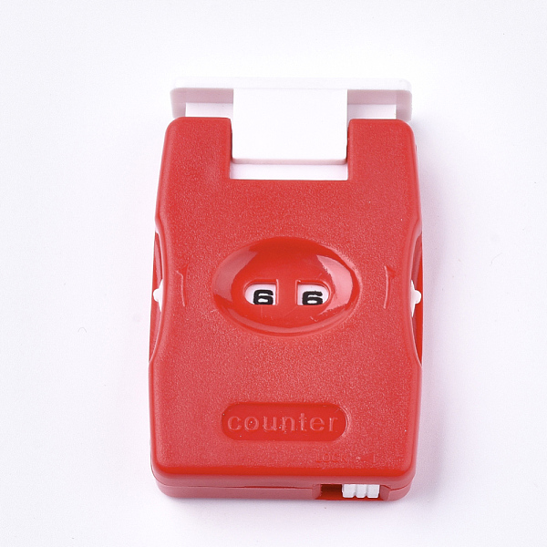 

PandaHall ABS Plastic Stitch Markers Counter, Red, 71x44x14mm Plastic Red