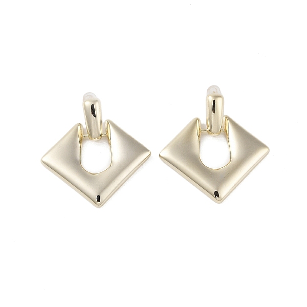 

PandaHall Brass Pendants Stud Earrings, Rhombus, Golden, 44.5x42mm Brass Rhombus
