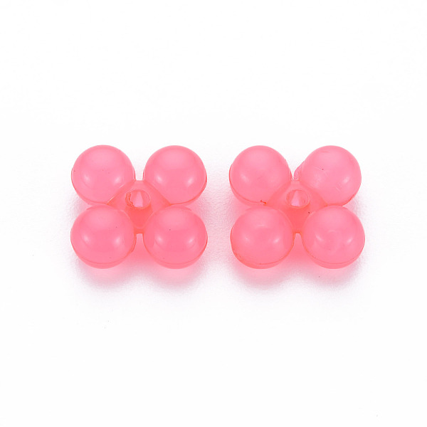

PandaHall Transparent Acrylic Beads, Dyed, Ten Shape, Hot Pink, 13x13x5mm, Hole: 1.5mm, about 1510pcs/500g Acrylic Others