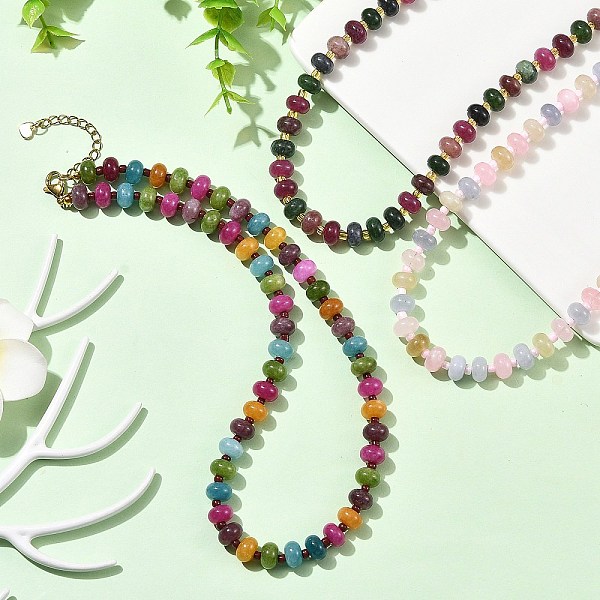 Women's Natural White Jade Necklaces
