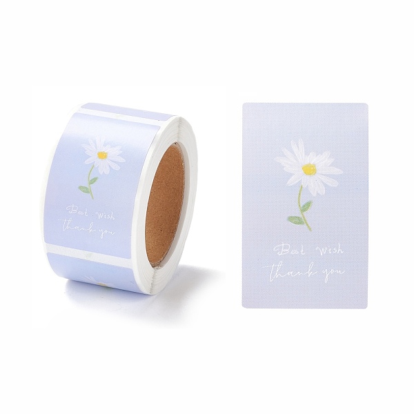 

PandaHall Thank You Stickers Roll, Rectangle Paper Gift Tag Stickers, Adhesive Labels Stickers, Purple, 3.4x6cm Adhesive Word Purple